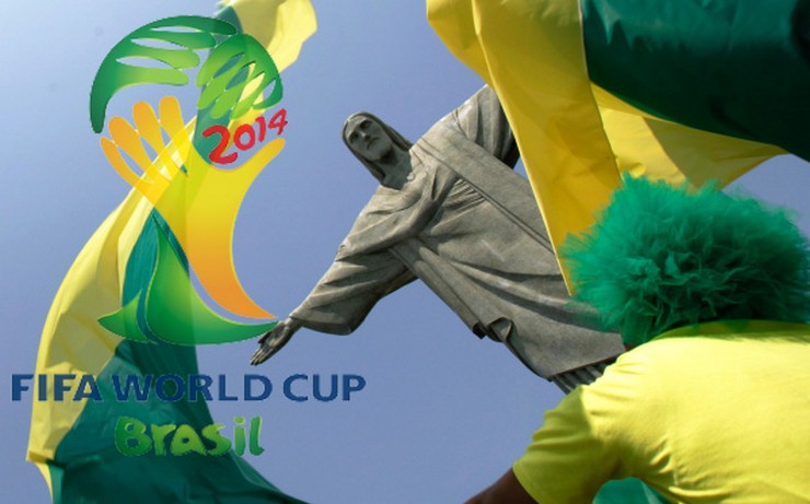 "Hoy, 12 de junio: Inaguración oficial del Mundial de Fútbol 2014 que se celebrará hasta el próximo 13 de julio."