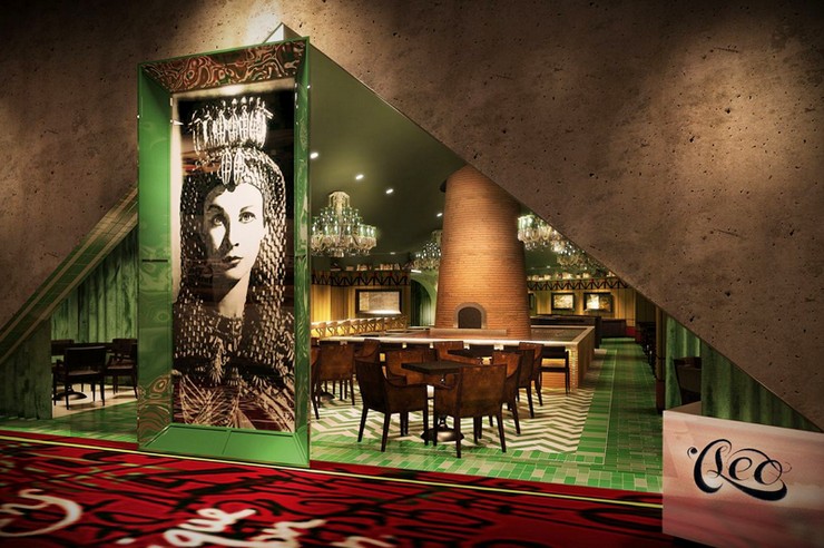 "SLS Rendering Cleo Restaurant - La colección Curio de Hilton se centrará en hoteles boutique de lujo, principalmente en los Estados Unidos y en Europa, y por ahora tiene acuerdos para cinco establecimientos en América, incluyendo el SLS Las Vegas"